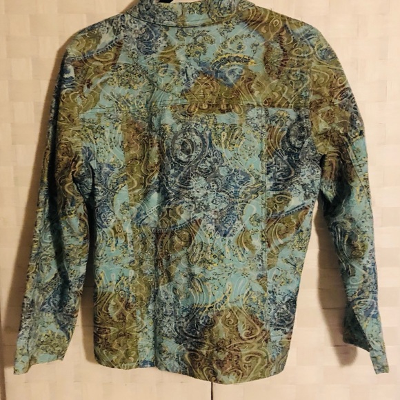 Baxter & Wells Denim Jacket Sz Petite Large - Picture 7 of 9